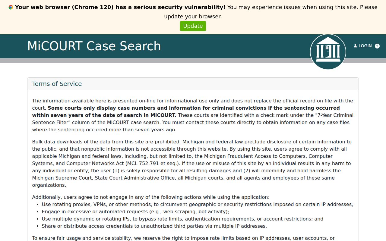 St. Clair County criminal court cases in C31 MiCOURT