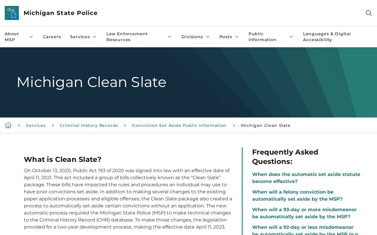St. Clair County criminal record Clean Slate information